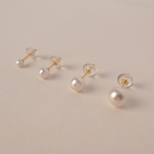 14k Gold Swal Pearl Earrings Crystal Pearl Earrings 6sizes