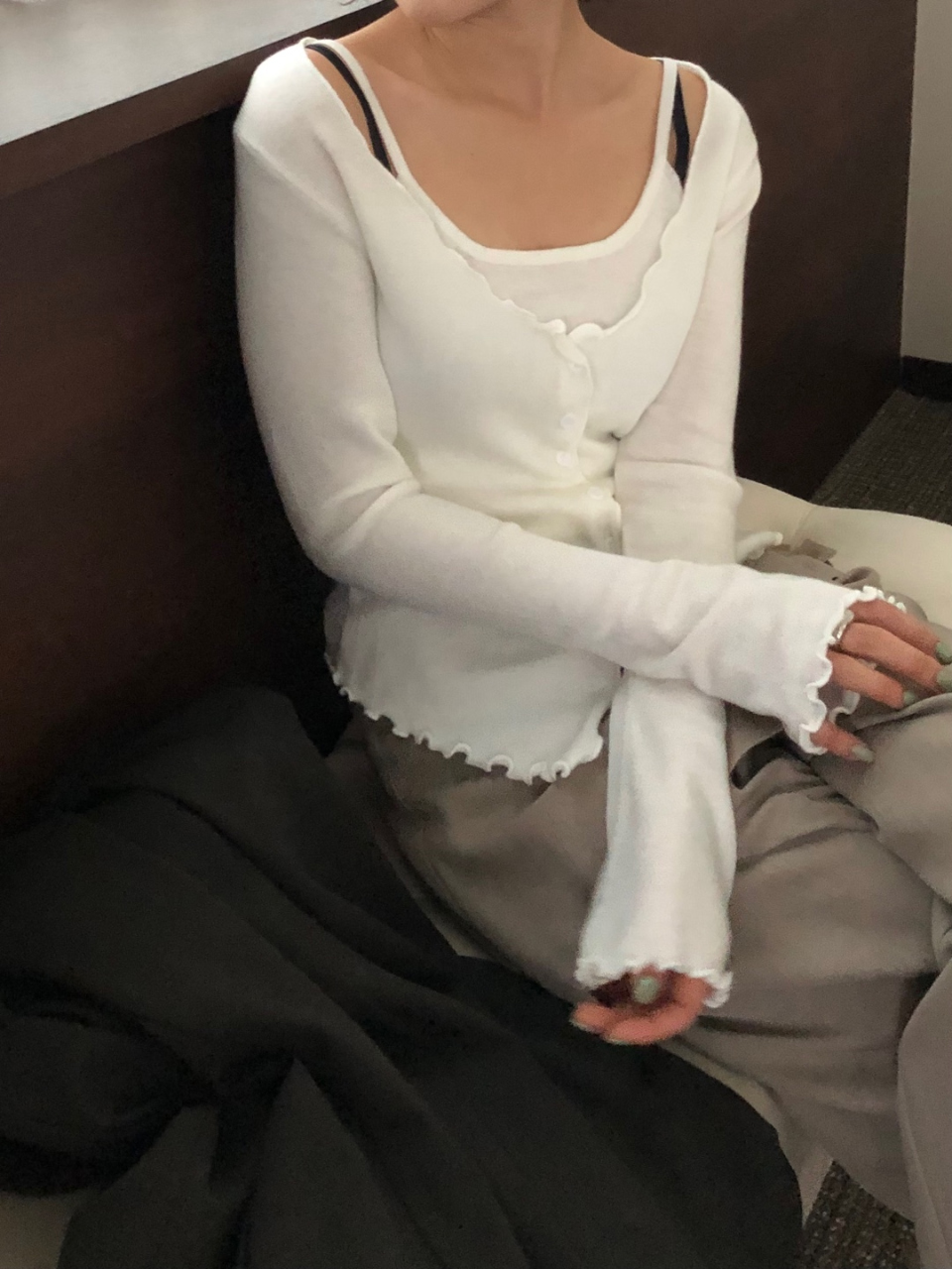 포튼 나시 레이어드 가디건(4color) 상세 이미지 23