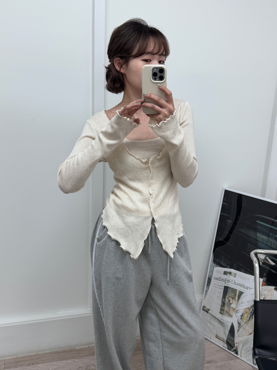 포튼 나시 레이어드 가디건(4color) 상세 이미지 62