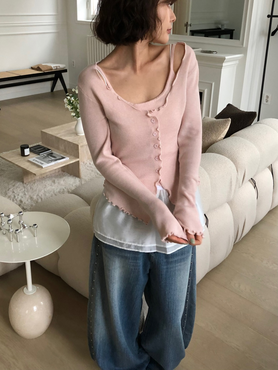 포튼 나시 레이어드 가디건(4color) 상세 이미지 48