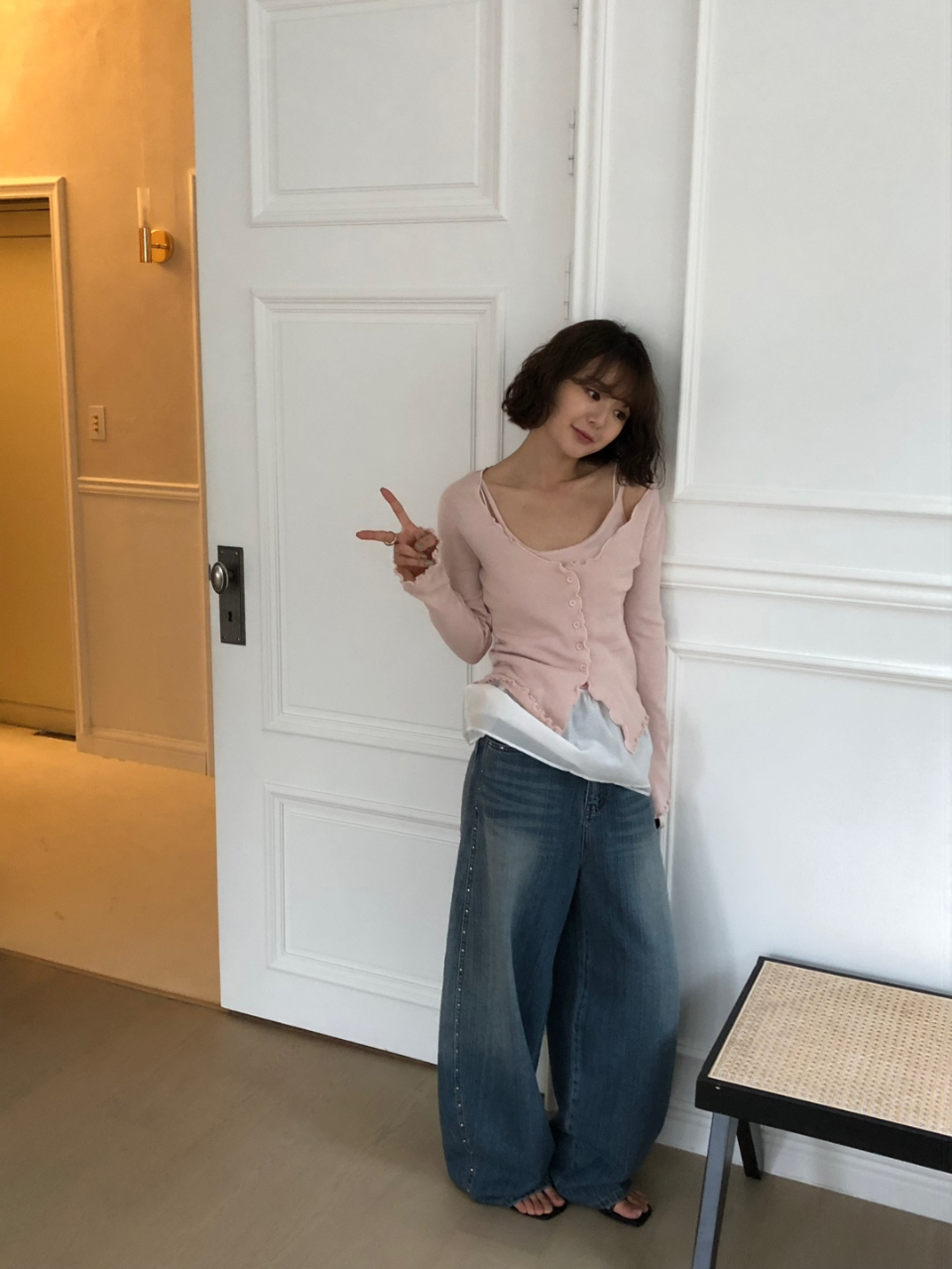 포튼 나시 레이어드 가디건(4color) 상세 이미지 44