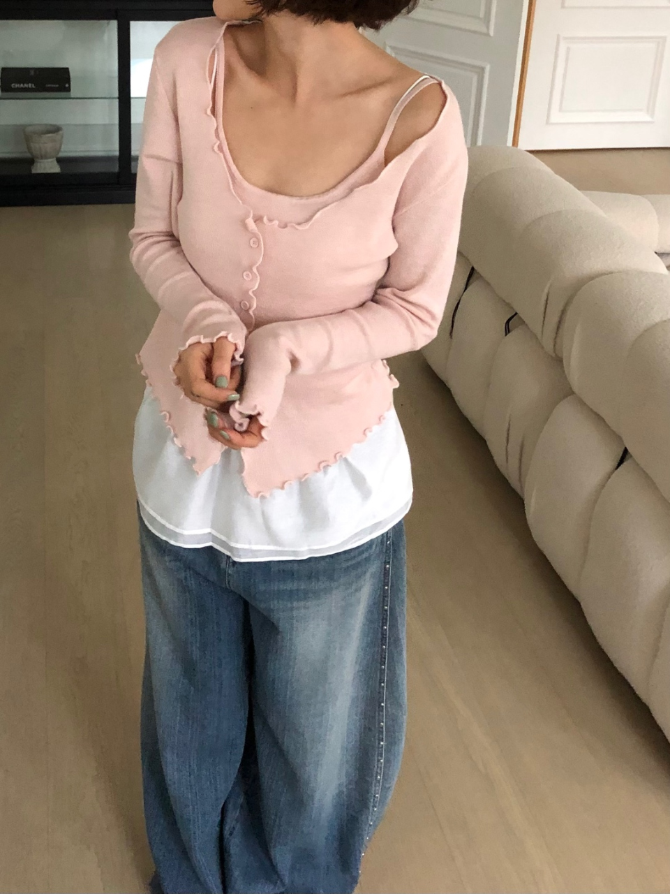 포튼 나시 레이어드 가디건(4color) 상세 이미지 52