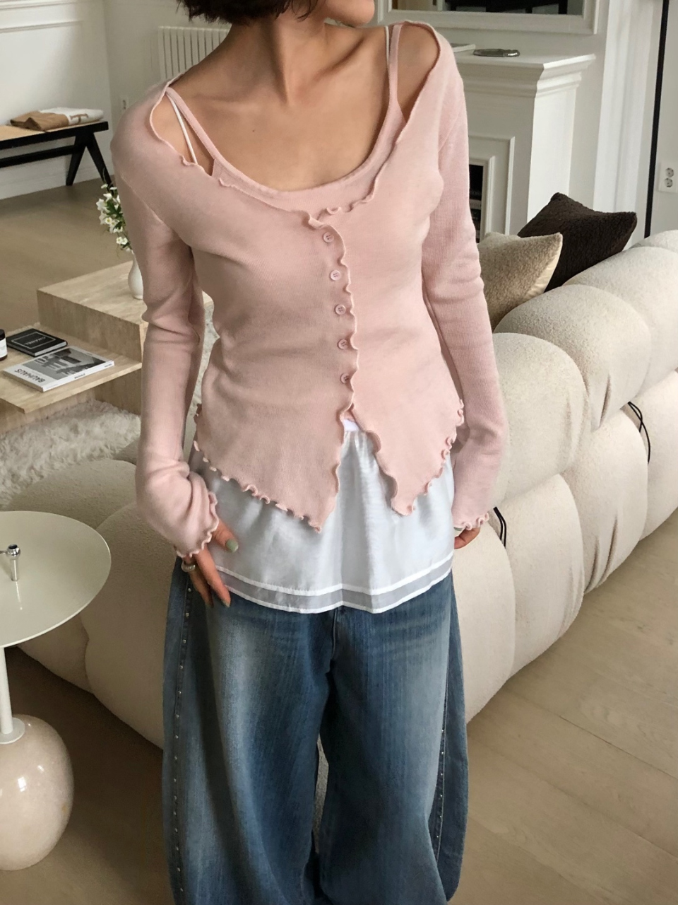 포튼 나시 레이어드 가디건(4color) 상세 이미지 49