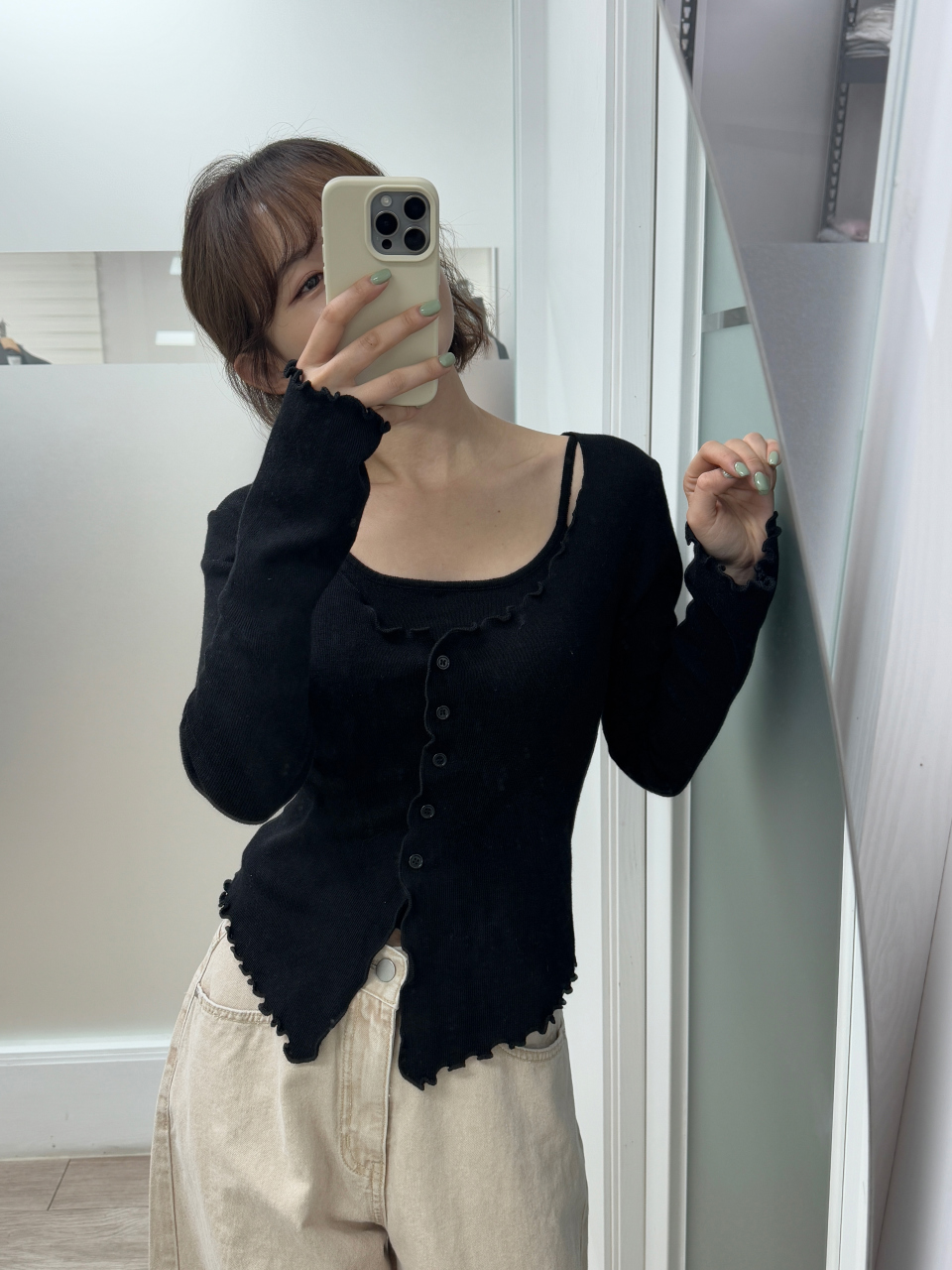 포튼 나시 레이어드 가디건(4color) 상세 이미지 82