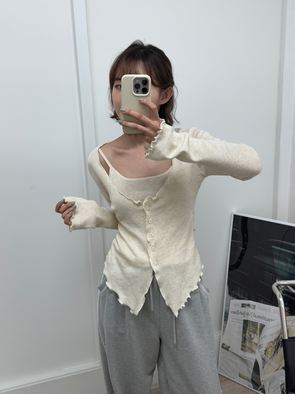 포튼 나시 레이어드 가디건(4color) 상세 이미지 63