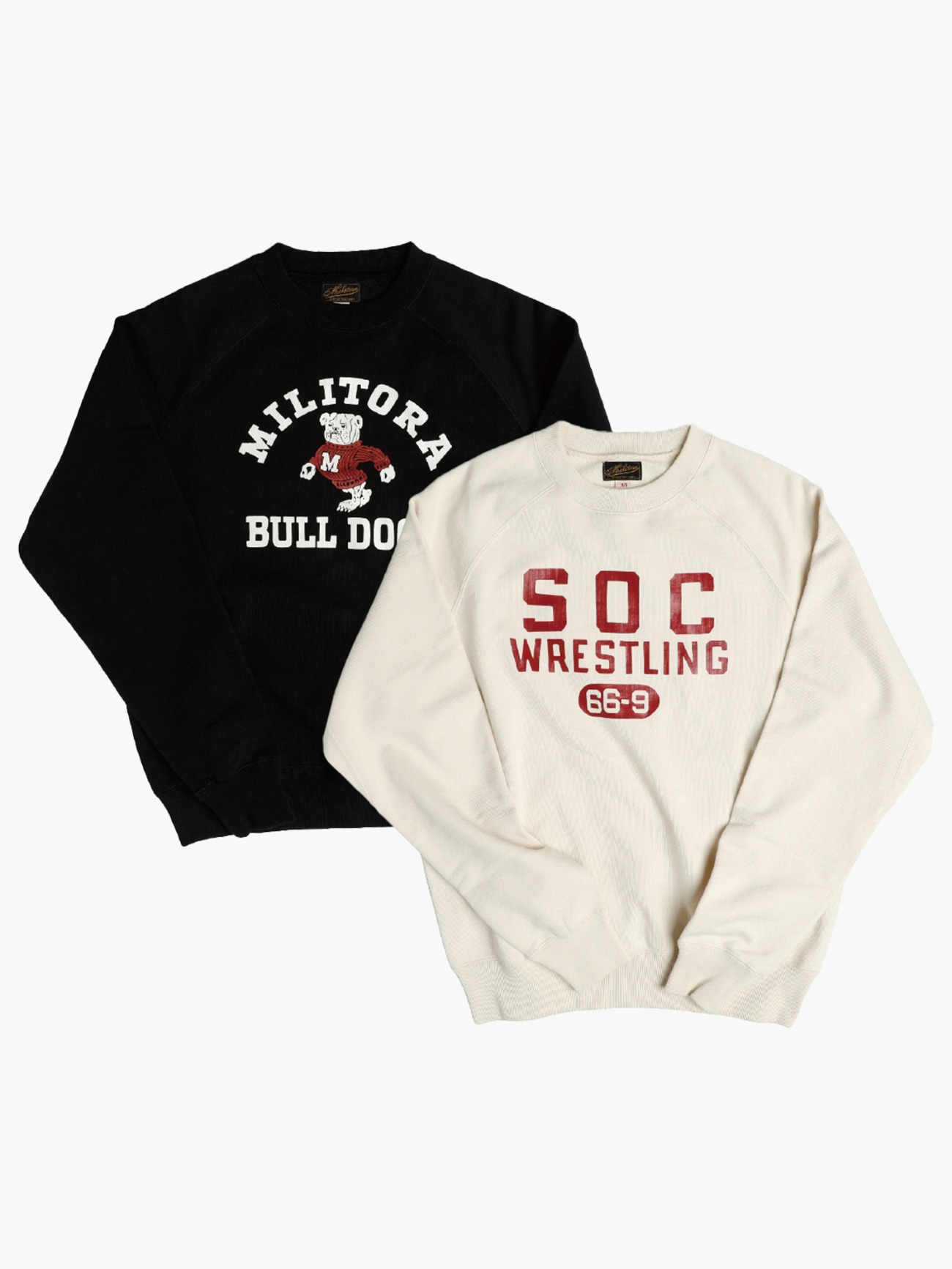 스웻셔츠 · lot.121 프린트 2pack (블랙 착용)