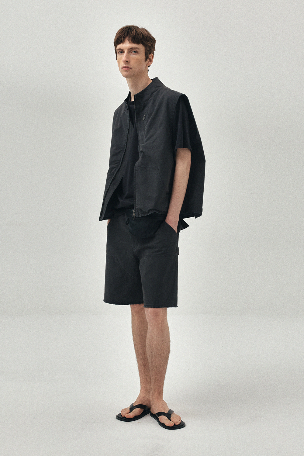 Cut Off Work Muted Cut-off Work Shorts (Asphalt) | The Nockin