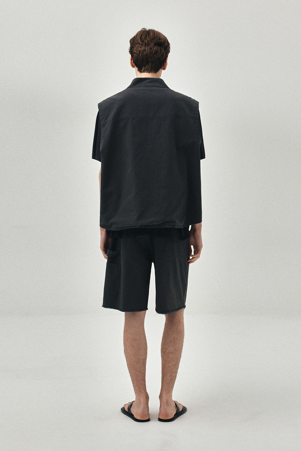 Cut Off Work Muted Cut-off Work Shorts (Asphalt) | The Nockin