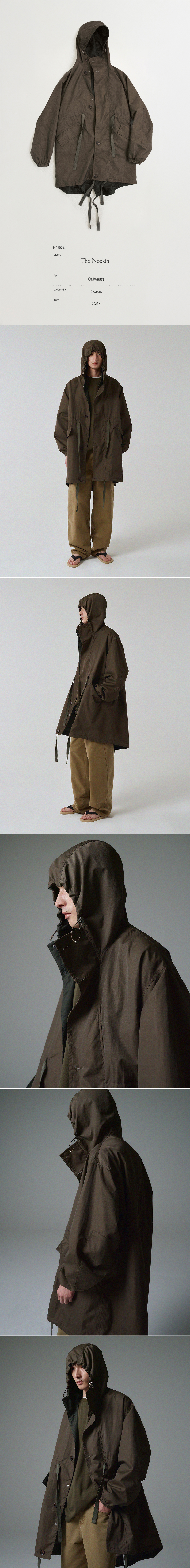 Panel Nylon M51 Field Jacket - Garment Washed (Martini Olive