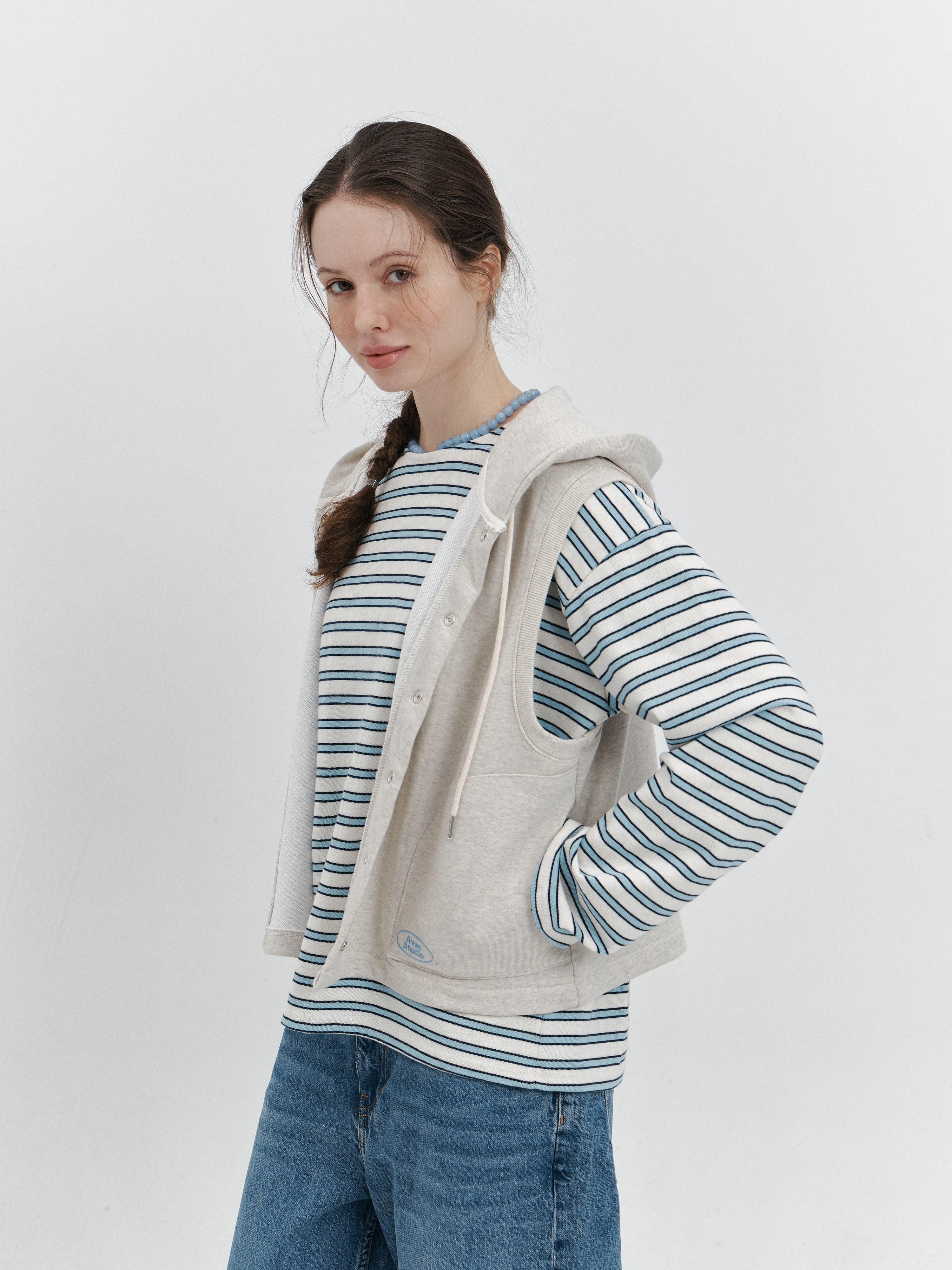 Avec Studio | MODERN HOOD VEST 후드 베스트