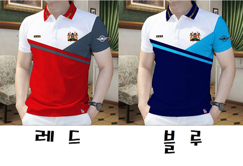 반팔 티셔츠 모델 착용 이미지-S1L3