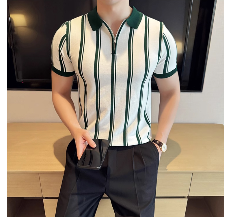 반팔 티셔츠 모델 착용 이미지-S1L5