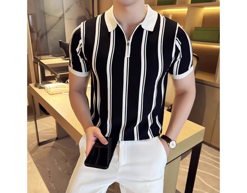 반팔 티셔츠 모델 착용 이미지-S1L11