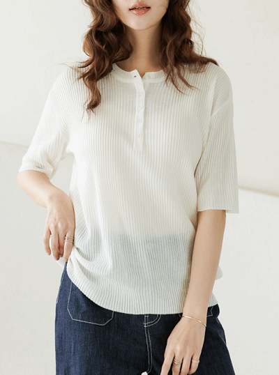에딧라운드버튼니트