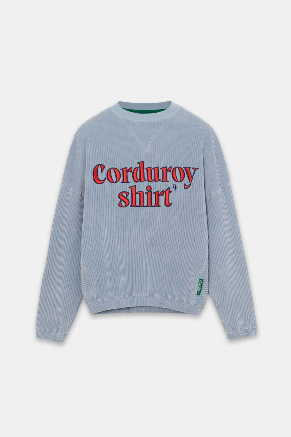CORDUROY SWEAT SHIRT_BUBBLE BLUE