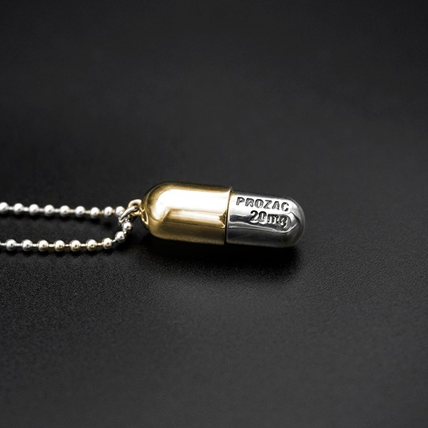 medi container necklace _ gold