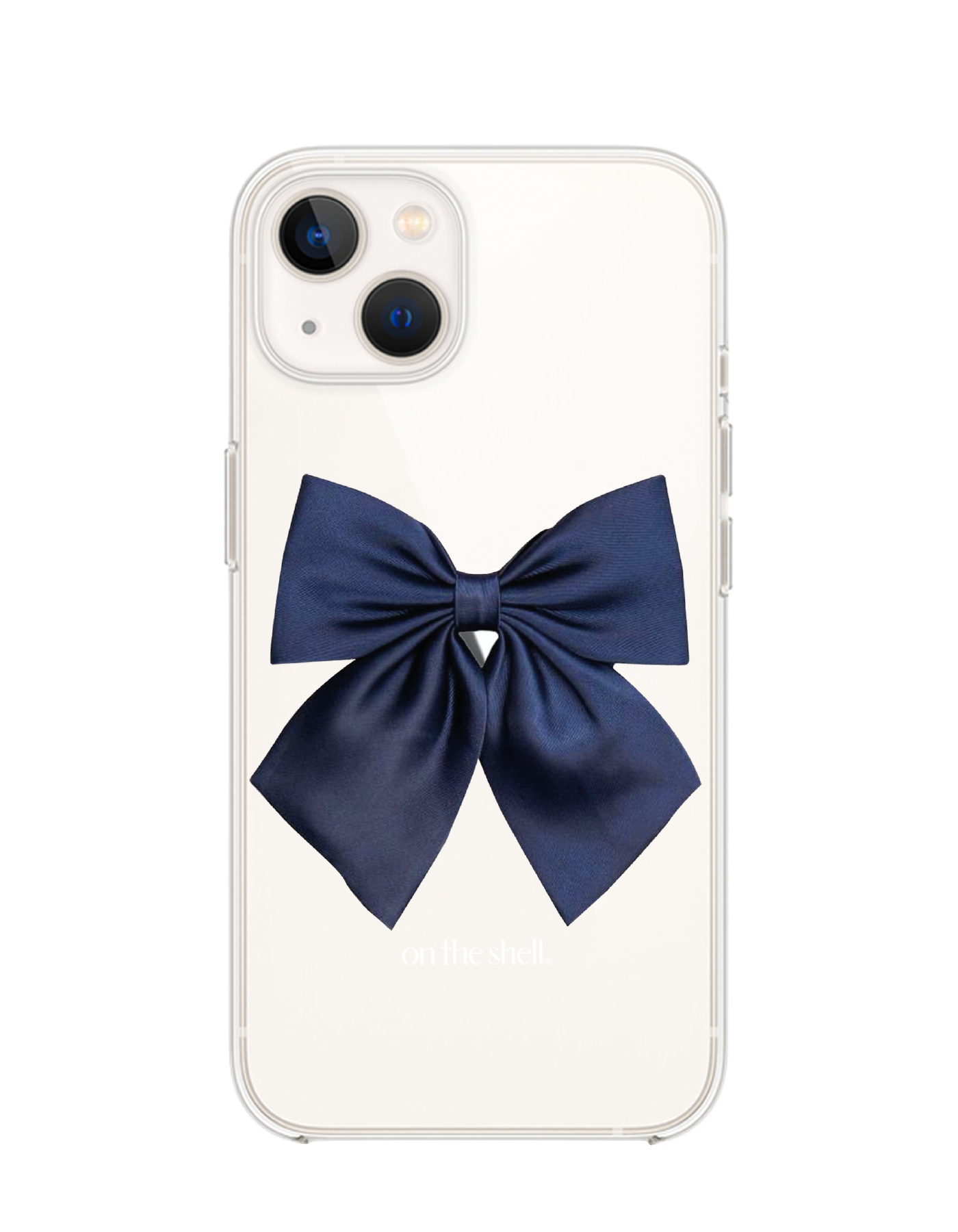 (Jell hard) Navy likes ribbon Iphone case