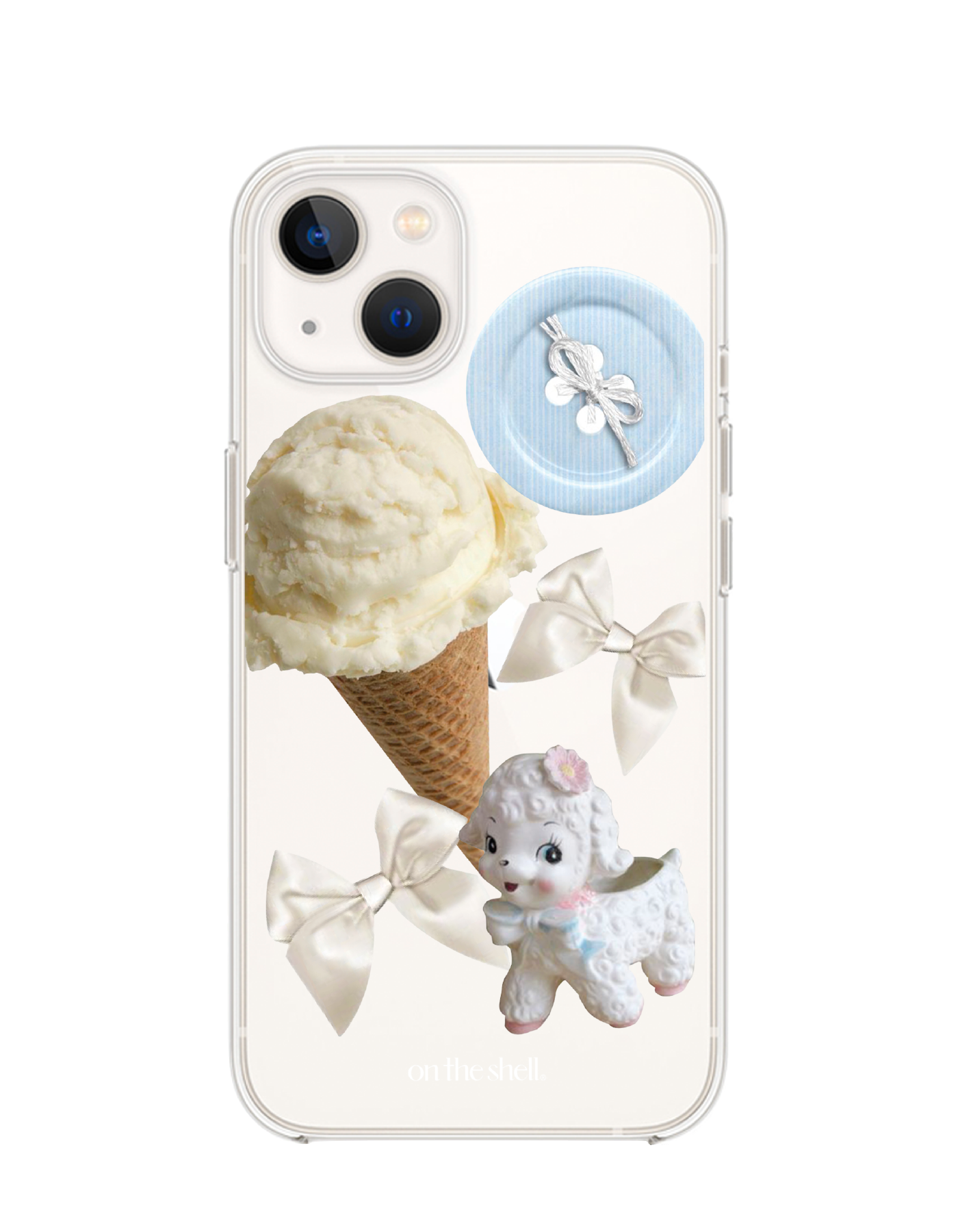 (Jell hard) Cutie bluescream Iphone case