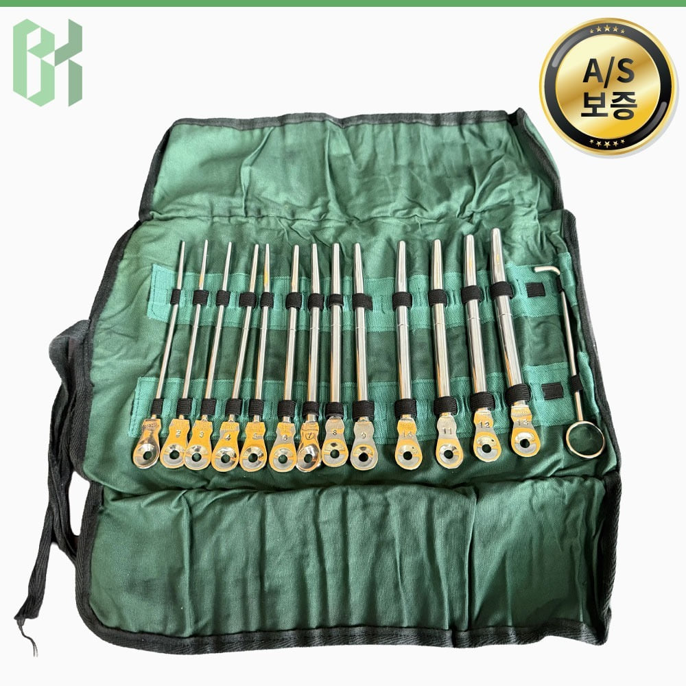 중고 SOLCO 38-1410 라쳇 링 스패너 세트 (CV81)