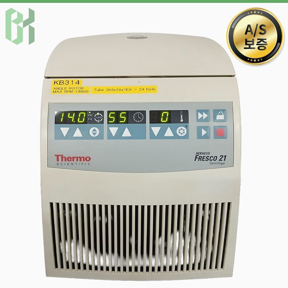 중고 Thermo FRESCO 21 / 냉장 마이크로 원심분리기 Refrigerated Microcentrifuge / 14,800rpm / 2 ml × 24holes (KB314)