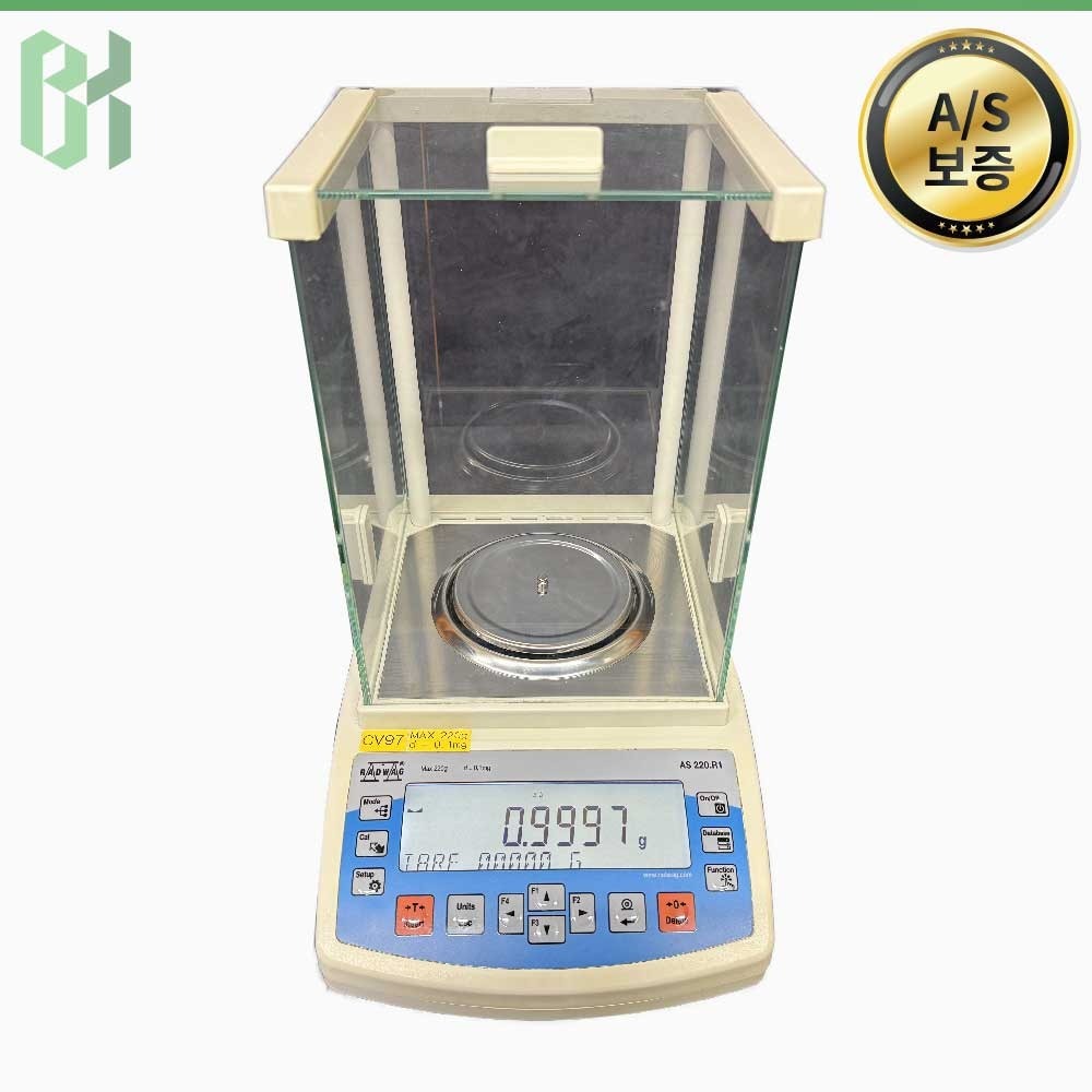 중고 RADWAG AS 220.R1 / 분석용 전자저울 Analytical Balance / Max 220g / d=0.1mg (CV97)
