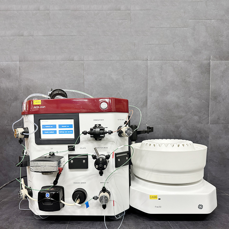 중고 AKTA start 자동 단백질 정제기 + Frac30 소형 원형 튜브 프랙션 컬렉터 (CA96)