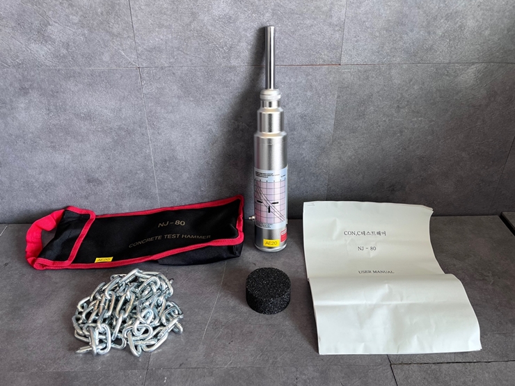 중고 콘크리트 반발 경도계 NJ-80 콘크리트 테스트 해머 (AE20)