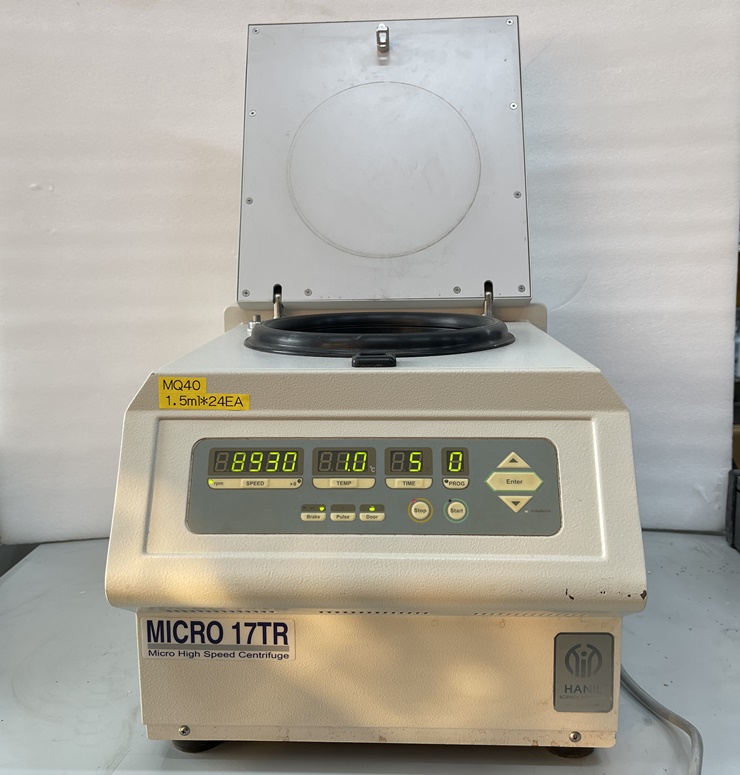중고 한일 냉동원심분리기 Micro 17TR, 1.5 ml X 24 (MQ40)