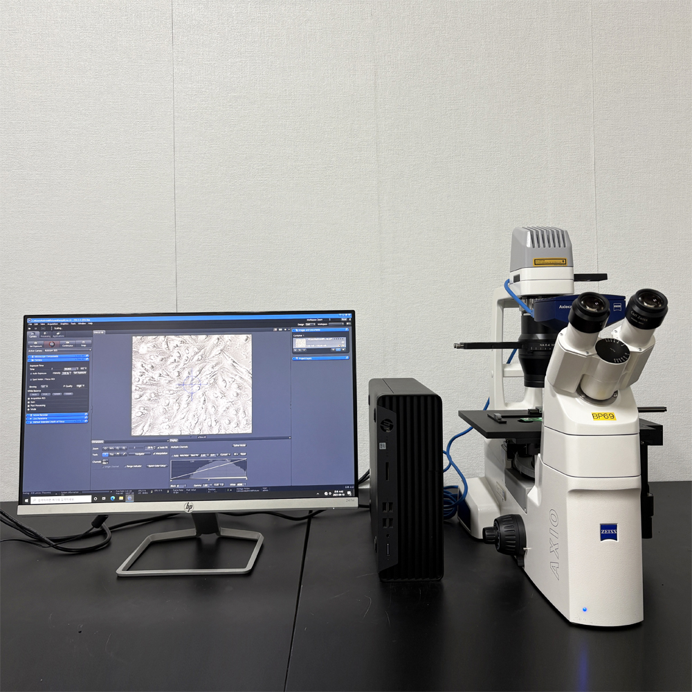 중고 Carl Zeiss Axio Vert.A1 위상차 도립생물 현미경 (BP69)