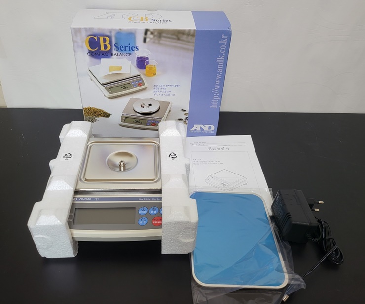 중고 전자저울 국산 AND CB2000 / Max 2000g, d=0.1g (EQ55)