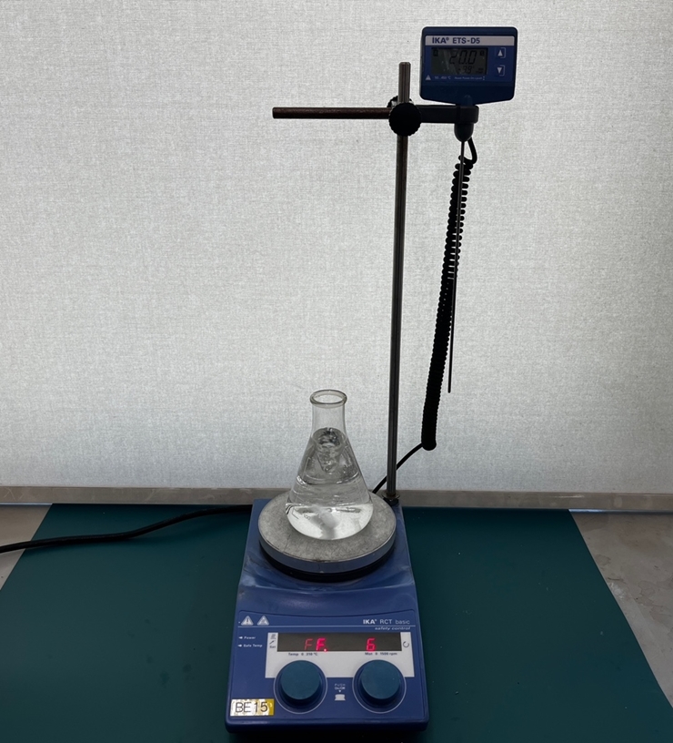 중고 IKA RCT basic Hotplate Stirrer 가열 자력 교반기 / 온도계 포함 (BE15)