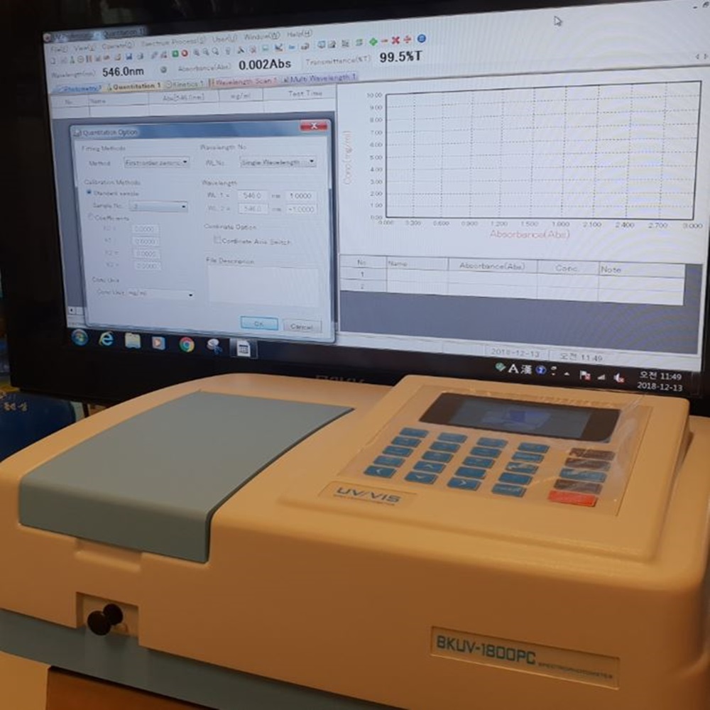중고 분광광도계 BKUV-1800P