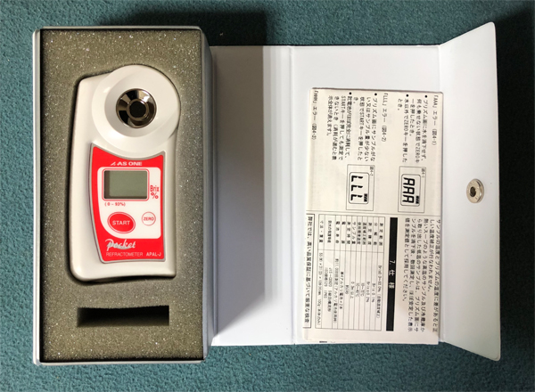 중고 ASONE 포터블 아베 굴절계 (Refractometer)APAL-J
