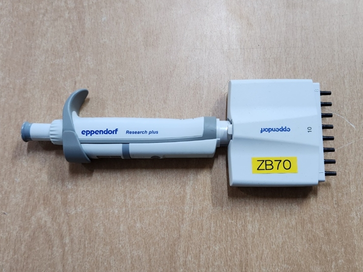 중고 Eppendorf Research plus 8채널 멀티 마이크로 피펫 (ZB70)