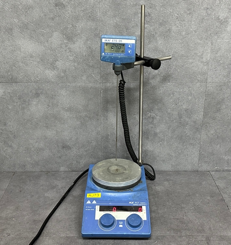 중고 IKA RCT basic Hotplate Stirrer 가열 자력 교반기 / 온도계 포함 (AJ73)