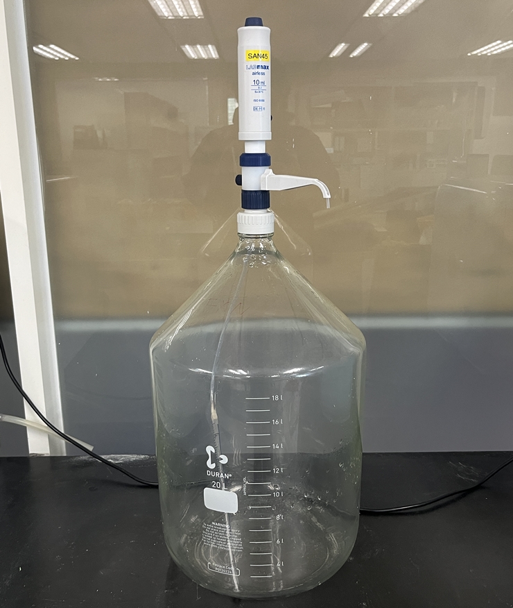 중고 바틀탑 디스펜서 Witeg Dispenser Labmax-AirLess, 10ml(SAN45)