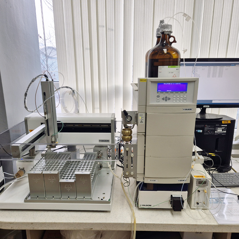 중고 Glison 321 + Pump Gilson 159 UV-VIS Detector + Gilson GX-271 Liguid Handler + Gilson GX Prep Solvent system + Gastorr PG-32 Vacuum Degasser Unit (BB98)