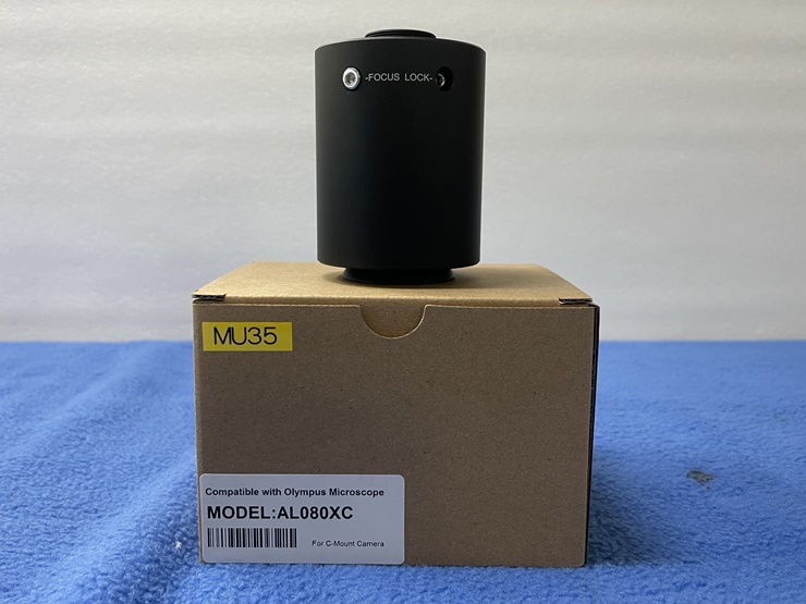 중고 올림푸스 현미경 C 마운트 어댑터 CCD CMOS 렌즈 AL080XC (MU35)
