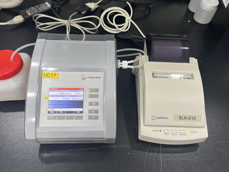 중고 DMA 500 디지털 밀도계 &amp; 세우 POS PRINTER SLK-D10 (HC17)