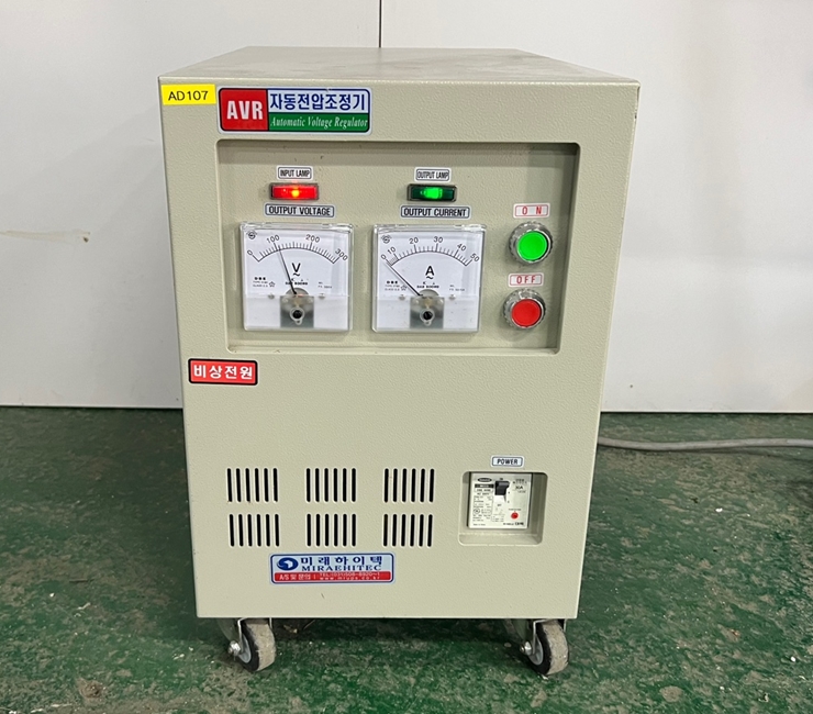 중고 자동전압조정기 MPS-202 (AD107)