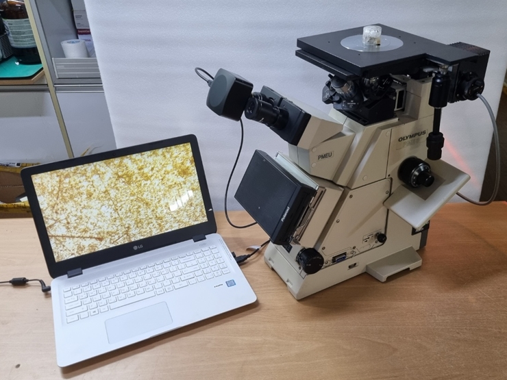 중고 OLYMPUS PME3 도립 금속 현미경 (ZB22)