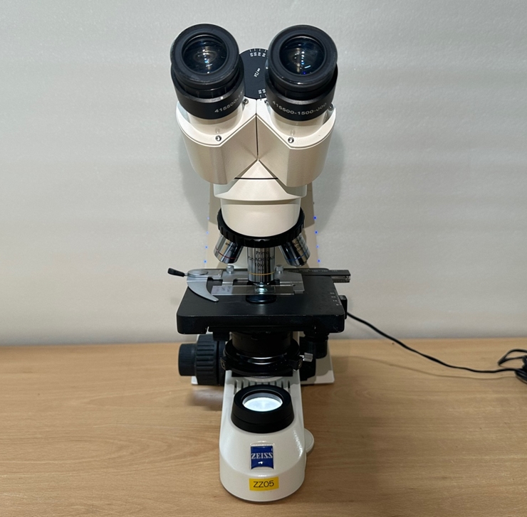 중고 Zeiss Primo Star 쌍안 간이 위상차 생물현미경, 교육용 현미경 (ZZ05)