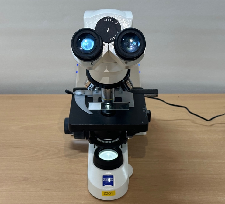 중고 Zeiss Primo Star 쌍안 간이 위상차 생물현미경, 교육용 현미경 (ZZ01)