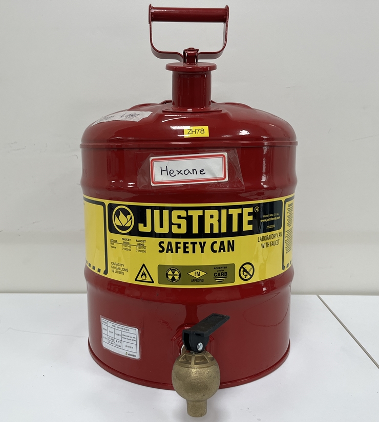 중고 JUSTRITE Safety Can with Bottom Faucet 08540 인화성용매 보관용기 (ZH78)