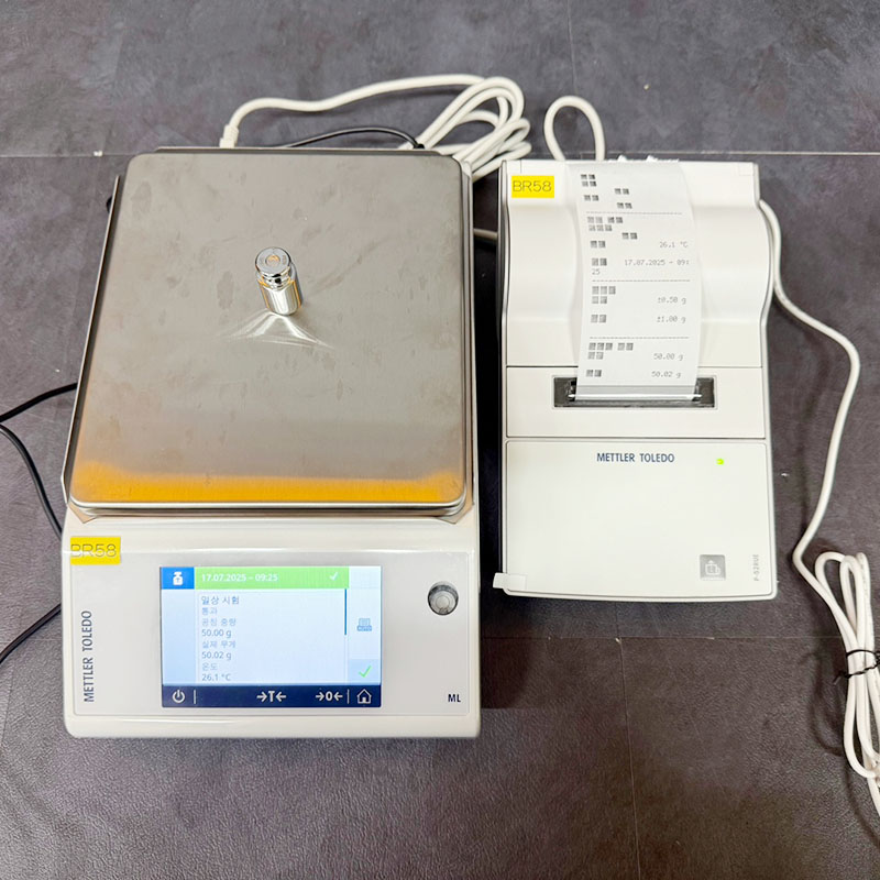 중고 Mettler Toledo ML3002T 정밀저울 +전용 도트매트릭스 printer (BR58)