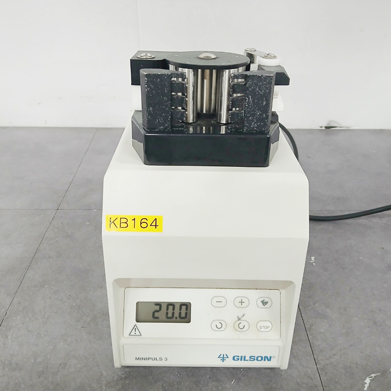 중고 Gilson MINIPULS 3 고정밀 실험실용 퍼리스탈틱(peristaltic) 펌프 (KB164)