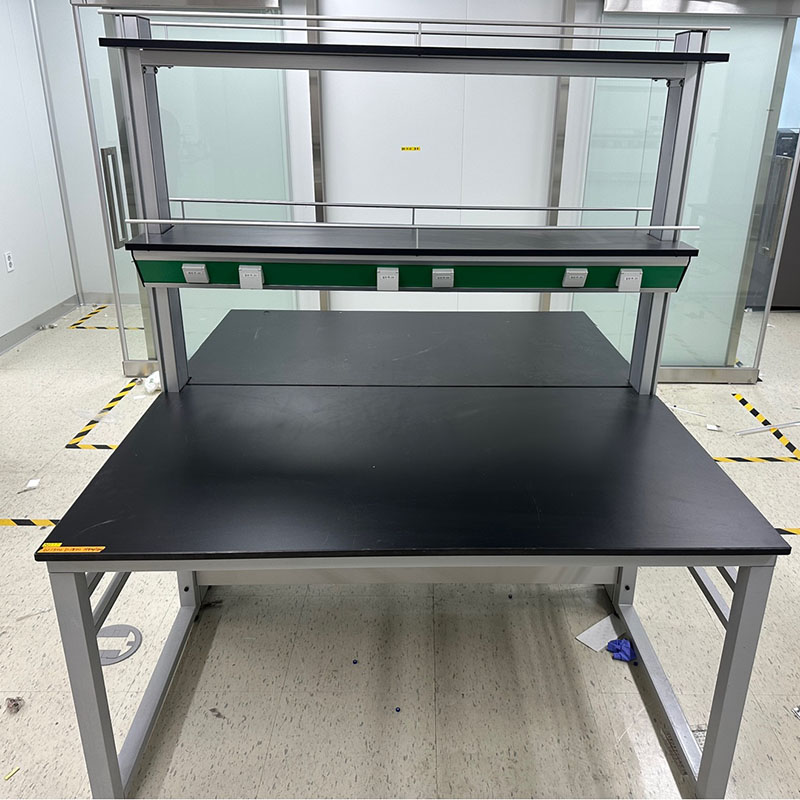 중고 선반형 철재 중앙 실험대 w1500 (NS17)