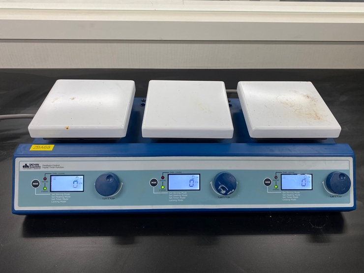 중고 대한 멀티 가열교반기 3구 SMHS-3 (ZBA68)