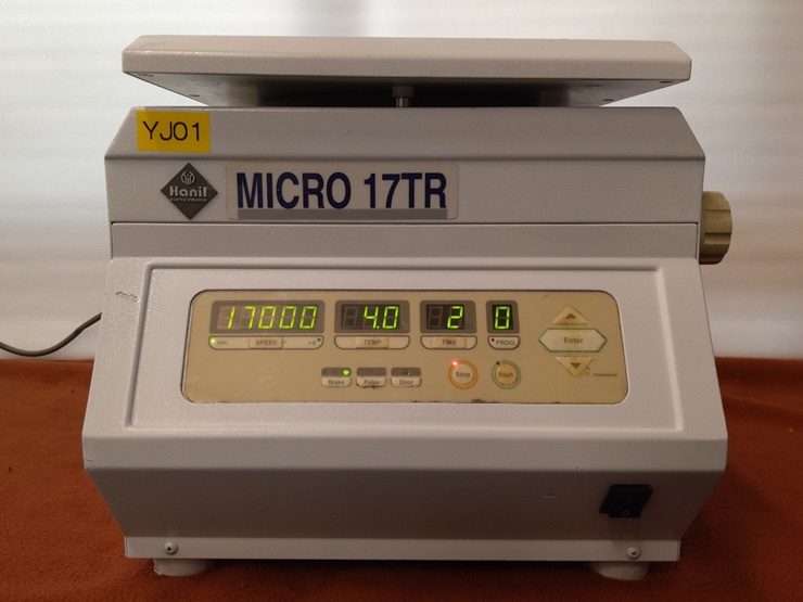 중고 한일 냉동 원심분리기 Micro 17TR, 1.5 ml X 24 (YJ01)