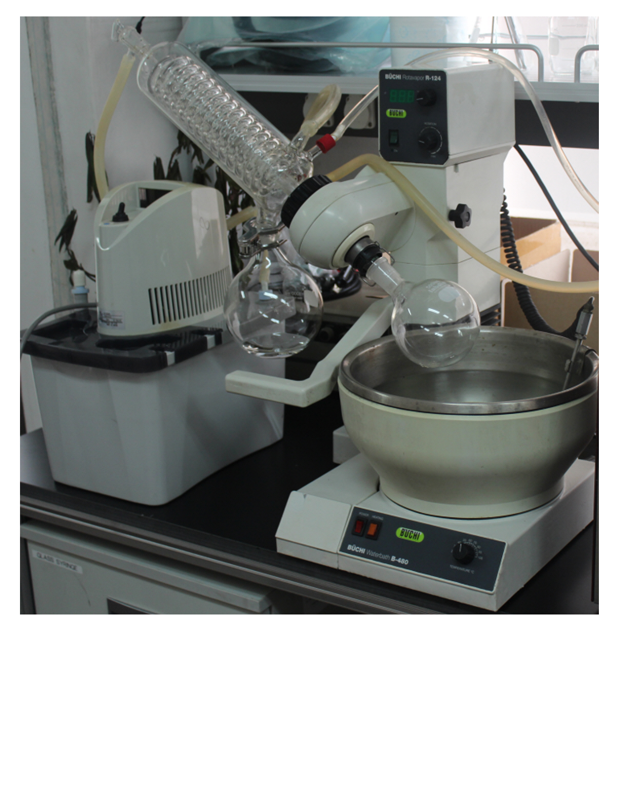 중고 독일 Buchi R124 농축기 + B480 Waterbath + 아스피레이트